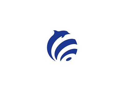 Mundo brand identity branding clean design dolphin flat icon logo logotype rebranding waves world