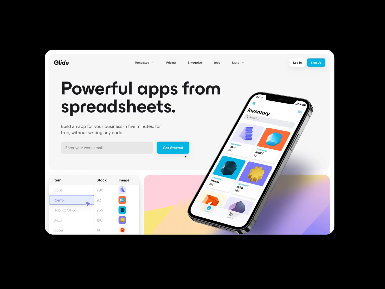 Introducing the new Glide website by Tom Parkes for Glide Design on