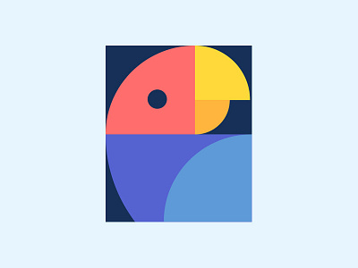 Fibonacci Bird animals colour design elephant flat icon minimal patterns stamps tone vector