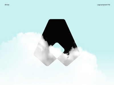Atmos Information Security Logo black branding clouds design logo logo design mark shapes typography vector