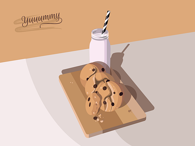 Cookies vector illustration cookies design drink illustration food illustration graphic design illustration vector