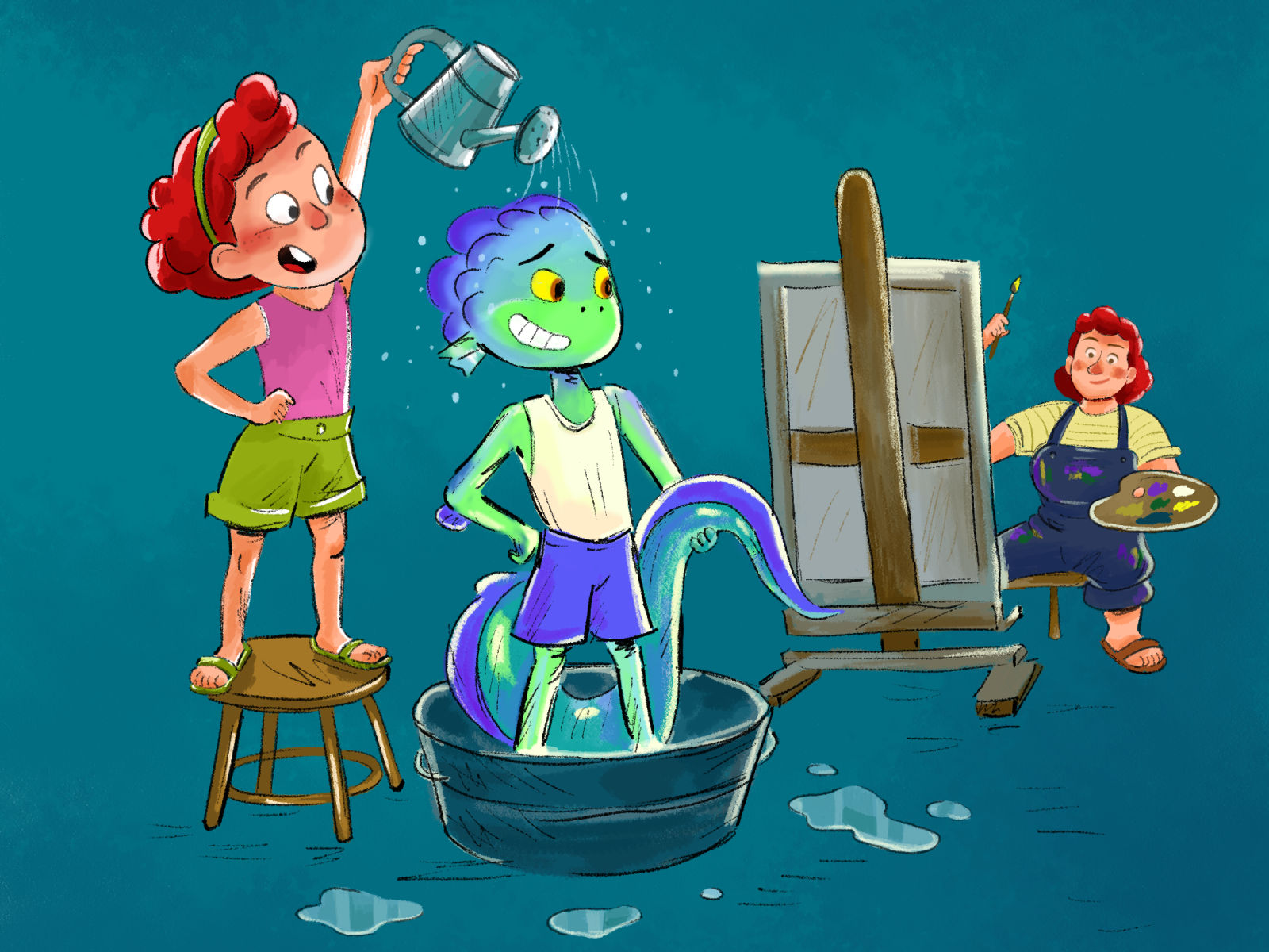 Luca illustration by Alina Symerenko on Dribbble