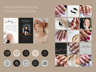 Social media design for a beauty salon