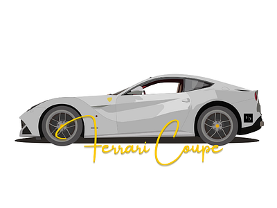 Ferrari Coupe Illustration adobe art branding car car graphics car illustration design graphic graphic design illustration illustrator vector art vehicle