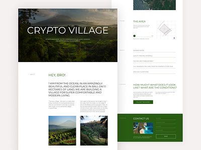 Crypto Village website bali crypto design village web design