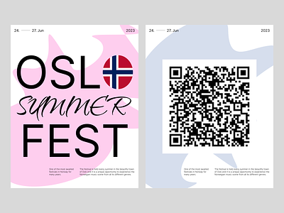 Oslo Summer Fest poster concept design graphic design illustration poster web design