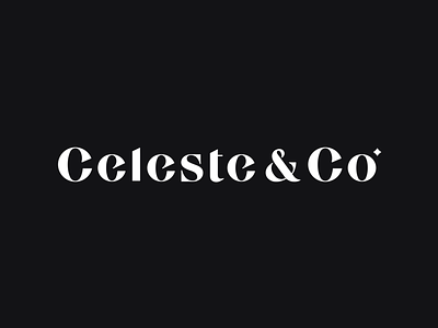 Celeste&Co Logotype brand elegant lettermark logo logo design logotype minimal wordmark