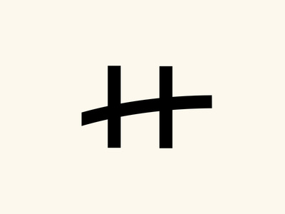 H For Bridge brand bridge design elegant h h letter icon lettermark line logo mark minimal monogram symbol typography