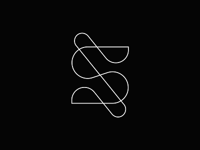 S abstract brand design elegant icon lettermark line lined logo logotype mark minimal monogram s symbol typography vector
