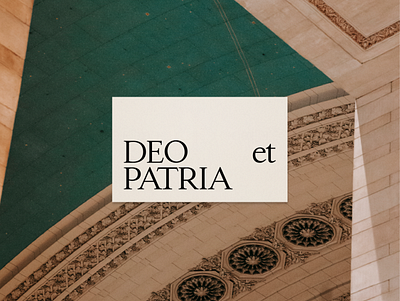 Deo et Patria Design Inspiration apparel brand brand inspiration branding clothing brand design design inspiration eagle fibula graphic design logo logo design logo mark logodesign roman typography