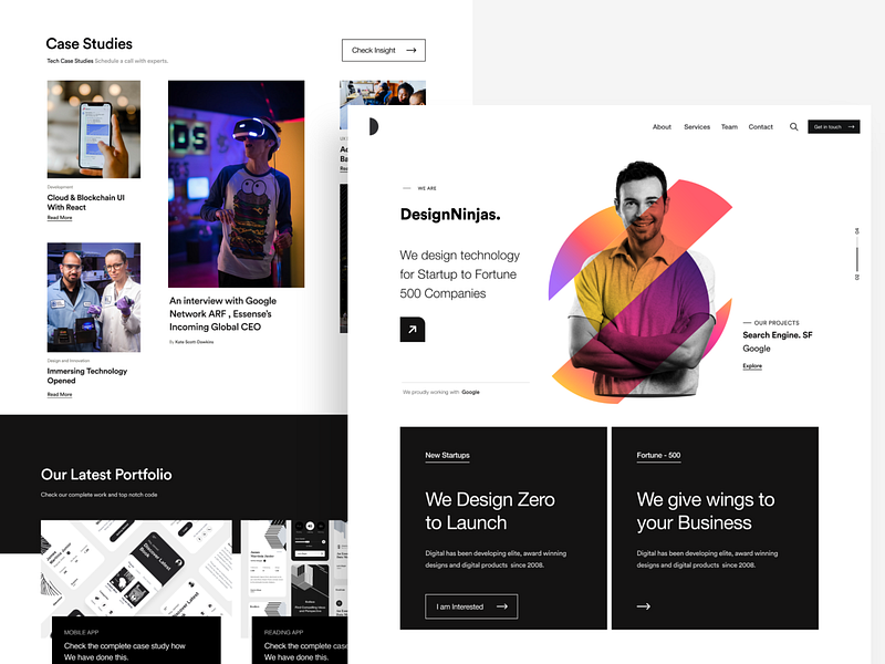 Website UI by DStudio® on Dribbble