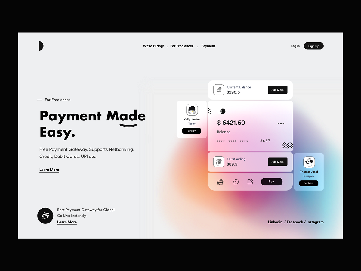 Payment Page designs, themes, templates and downloadable graphic