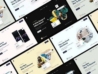 Hero_Banner banner booking website clean colorful dark mode download event app header landing page offer product design typography ui ui design ui ux user experience user interface ux website website banner