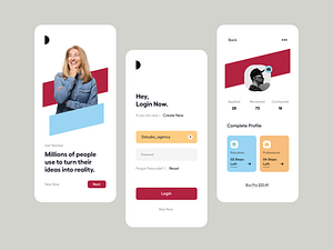Profile UI designs, themes, templates and downloadable graphic elements ...