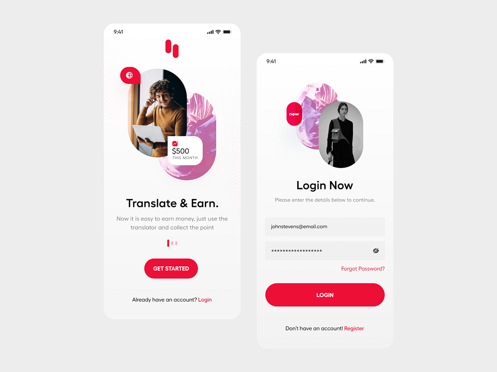 App UI by DStudio® on Dribbble