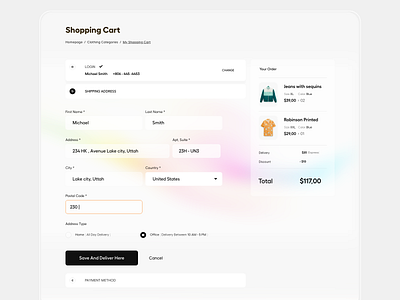 dribbble ecommerce