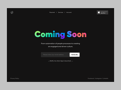 Coming Soon alert clean coming soon coming soon page design landing page notification product design subscription typography ui ui ux user experience ux website