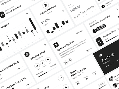 Card UI analytics app ui black and white card ui clean dashboard design element product design typography ui ui ux user experience ux white ui