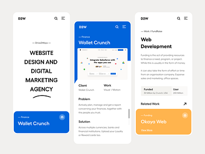 Web / Mobile UI branding clean clean design design landing page mobile view product design responsive typography ui ui ux user experience ux website website design