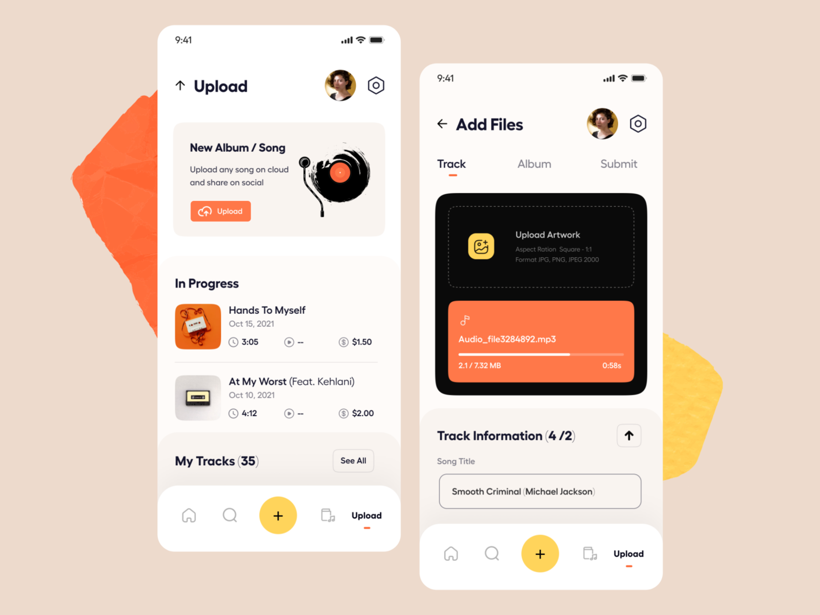Upload Music by DStudio® on Dribbble