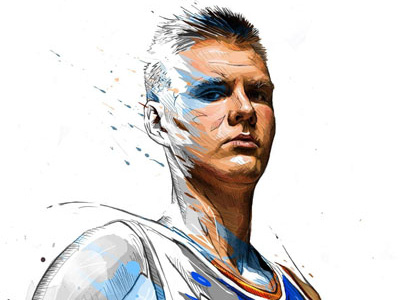 Kristaps Porzingis basketball illustration kristaps nba newyork porzingis