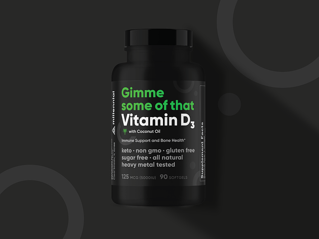 Millennial :: Vitamin D Packaging by Kalyn Krivacek for LLT Group on ...