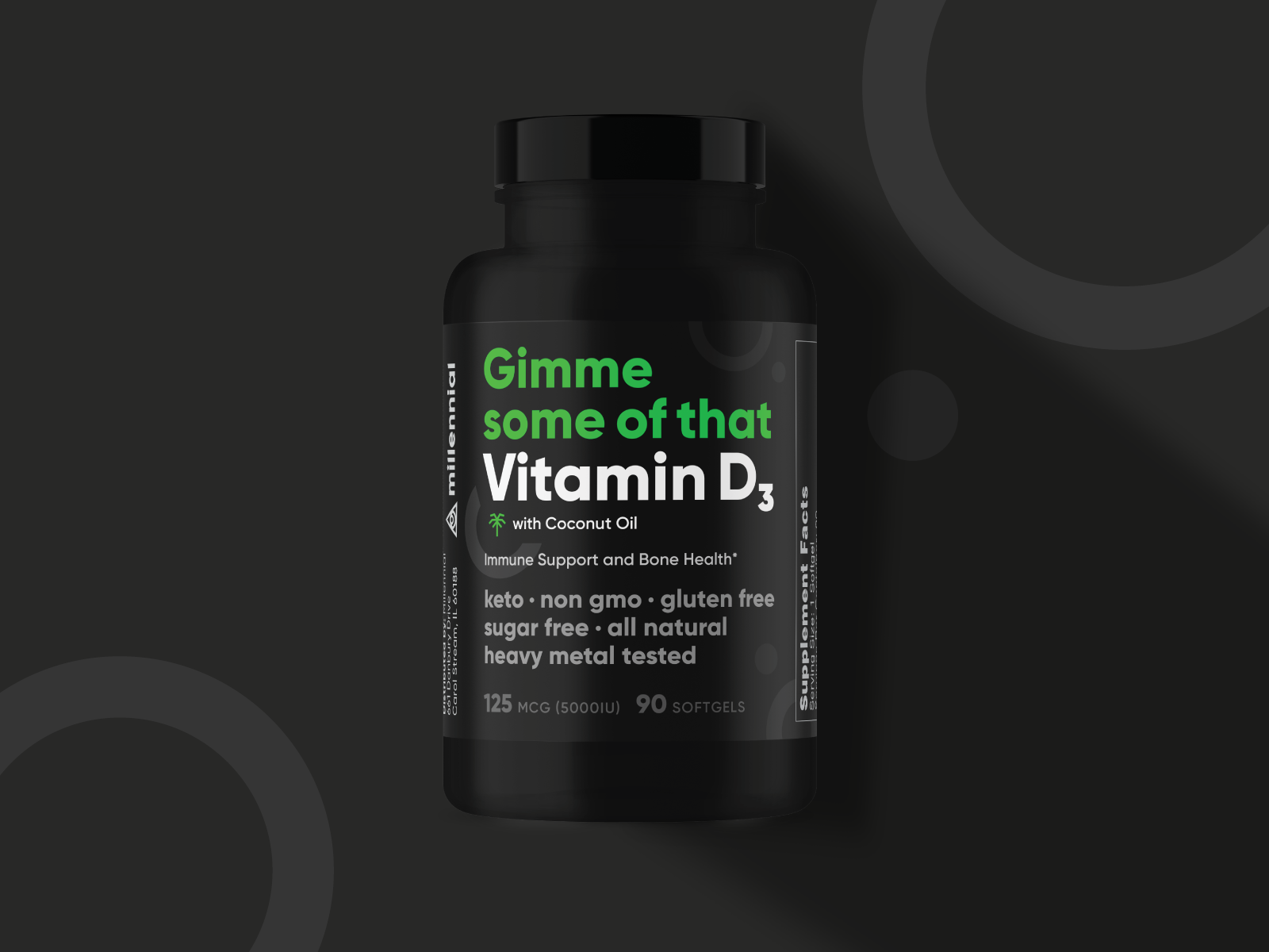 Millennial Vitamin D Packaging By Kalyn Krivacek For Llt Group On Dribbble