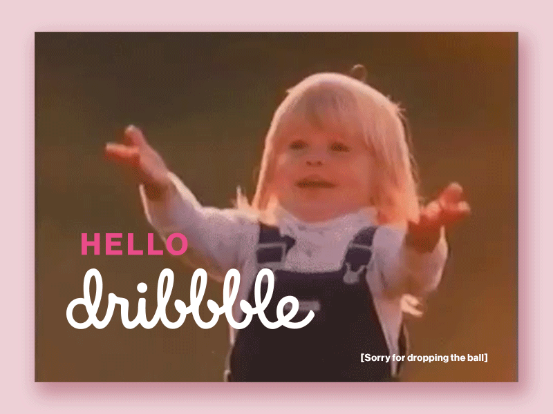 Hello Dribbble! debut debutshot dribbble gif hello