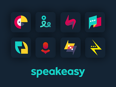 Translator App Logos app branding chat easy fast logo mark speak talk translate