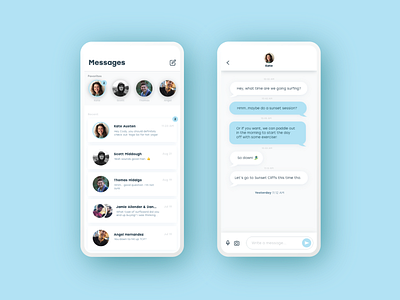 Direct Message app conversation daily ui daily ui 013 daily ui challenge design direct message message product design text ui