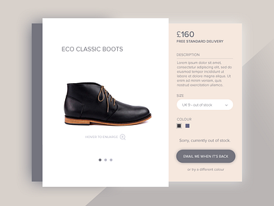 Product Card buy e commerce image out of stock product product page shoes shop size slider zoom