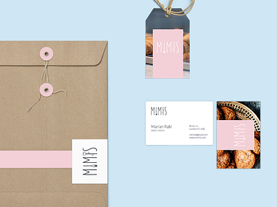 Stationery brand business card envelope pastel stationery tag