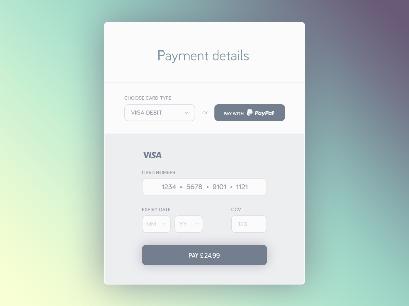 Payment Method by Justyna Kusa on Dribbble