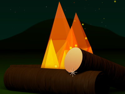 Pixel Fire ae camping design fire graphics justin kohse motion pixel plexus
