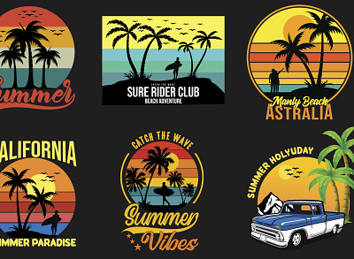 Custom summer t-shirt design branding design graphic design illustration logo summer beach summer camp summer party summer t shirt summer t shirt summer t shirt design summertime sunset t shirt t shirt design t shirt design t shirt designs