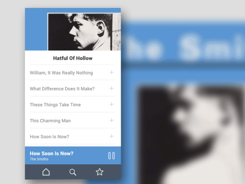 Daily UI 009_Music Player interaction ixd ux ui music album 2d animation mobile dailyui