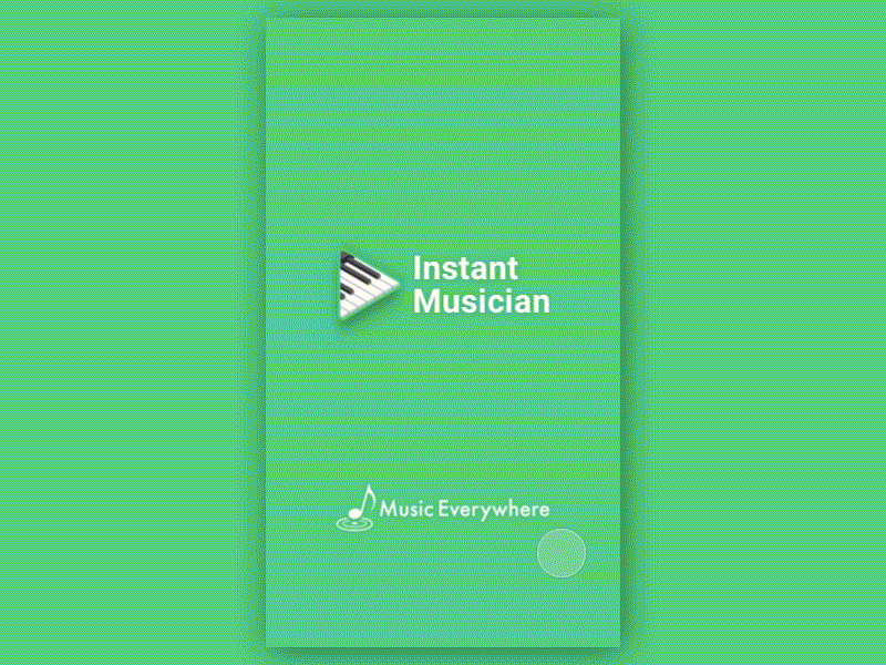 Onboarding- Instant Musician 2d animation app branding design illustration interaction ios ixd logo mobile music product ux vector