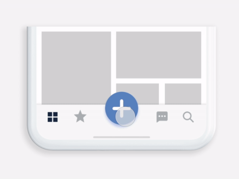 Post Button Interaction 2d animation interaction ixd mobile ui