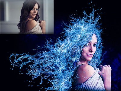 Photoshop Water Splash Effect masking photoshop composites visual effects