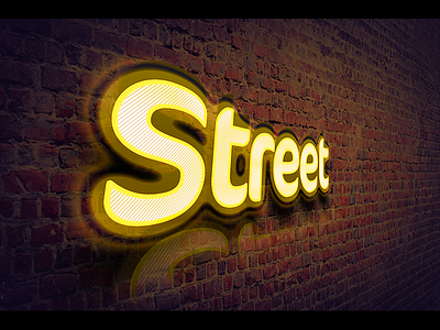 Street Text Psd Layer Style