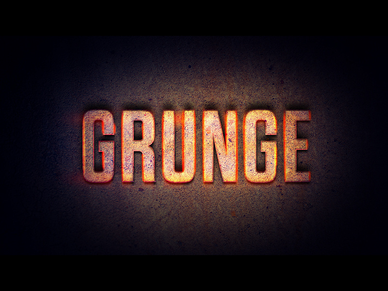 grunge text style
