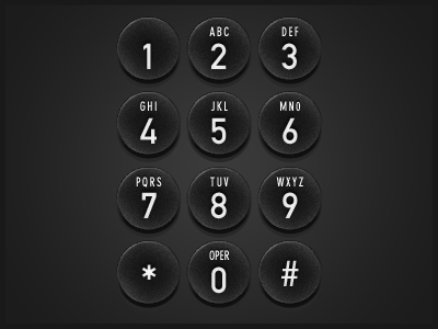 number keypad iphone