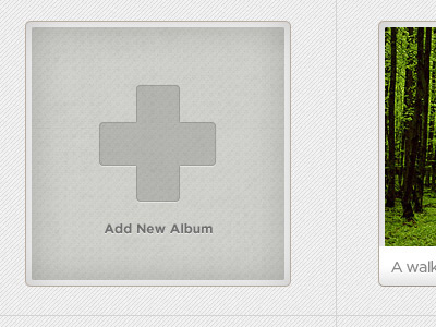 Add New Album ipad ui