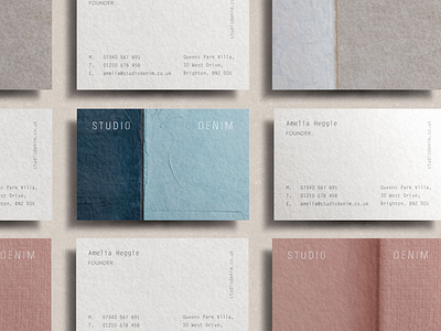 Studio Denim Interiors Business Cards