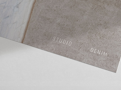 Studio Denim Interiors Logo agency branding brand identity branding interior design interiors logo logo design marque print rebrand tactile design texture wordmark