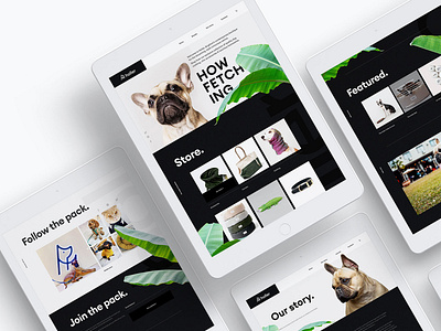 Holler Dog Boutique Branding Website