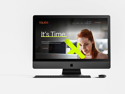 Rebrand & Website for Tquila Automation. agency branding brandidentity branding logo design techbranding technologybranding ui ux uxui