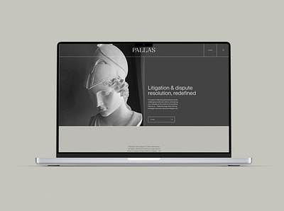Pallas Partners Brand Identity - Website Homepage brand identity branding graphic design law firm brand identity logo ui uiux ux