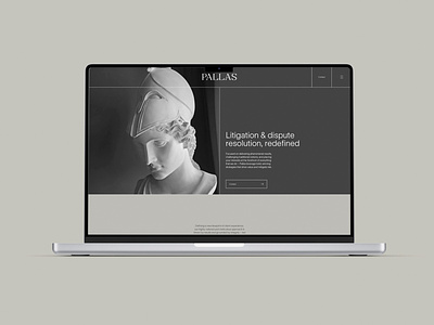 Pallas Partners Brand Identity - Website Homepage