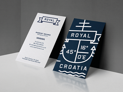 Royal Yacht Charters Business Cards